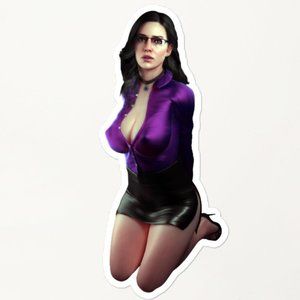 Sexy Yennefer in corporate bondage Bubble-free stickers (Customizable)